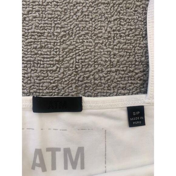 ATM Women‎ Small Petite White Spaghetti Strap Bodysuit - Picture 4 of 10